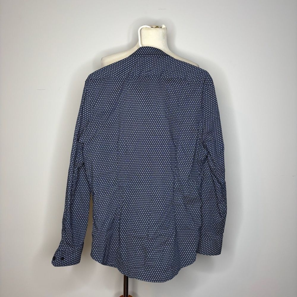 Express- Blue Extra Slim Button Down - image 2